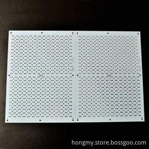 2-layer PCB with FR-4 material and white solder mask